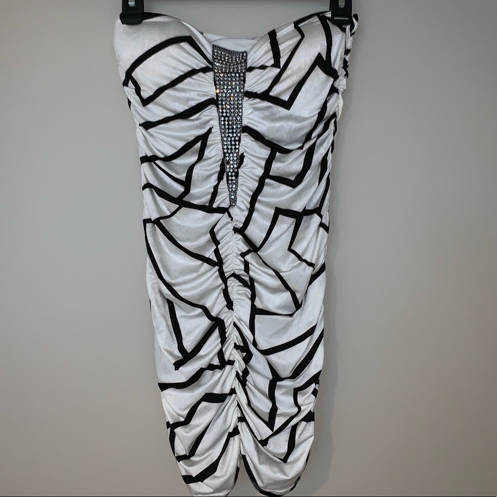 Strapless top with rhinestones, Small NWOT